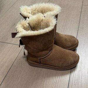 UGG Kids Chestnut Brown Sheepskin Boots